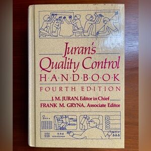Juran's Quality Control Handbook Hardcover 4th Ed